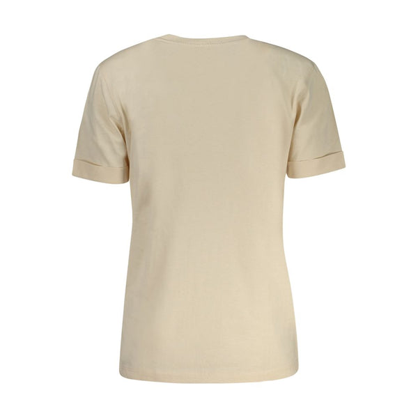 Top e t-shirt in cotone beige