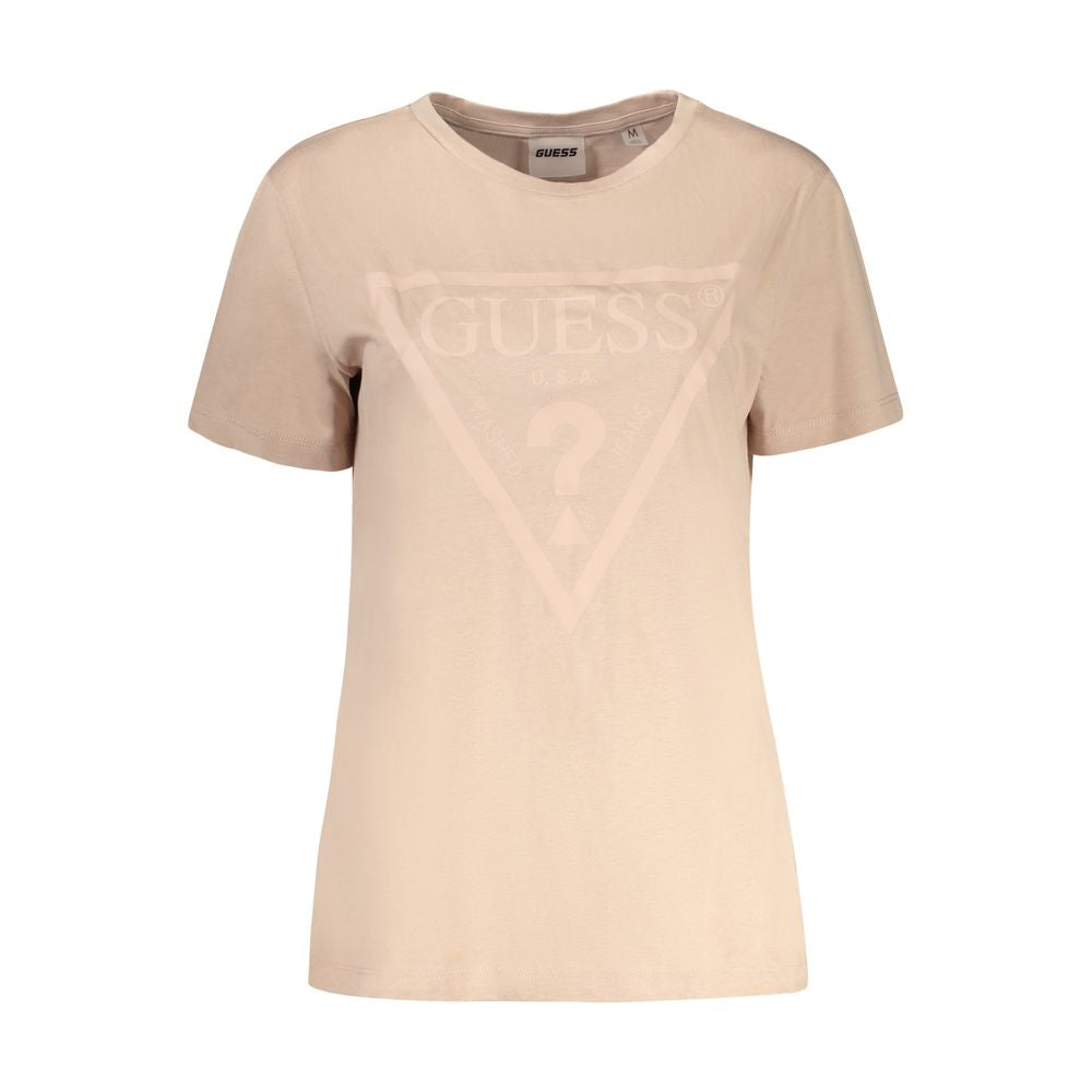 Top e t-shirt in cotone beige