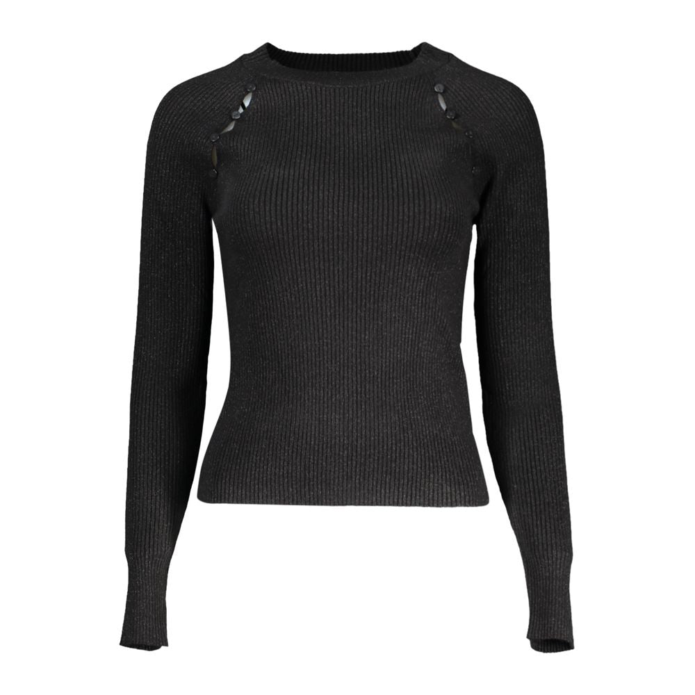 Maglione in poliestere nero