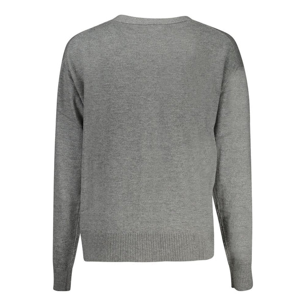 Gray Polyester Sweater