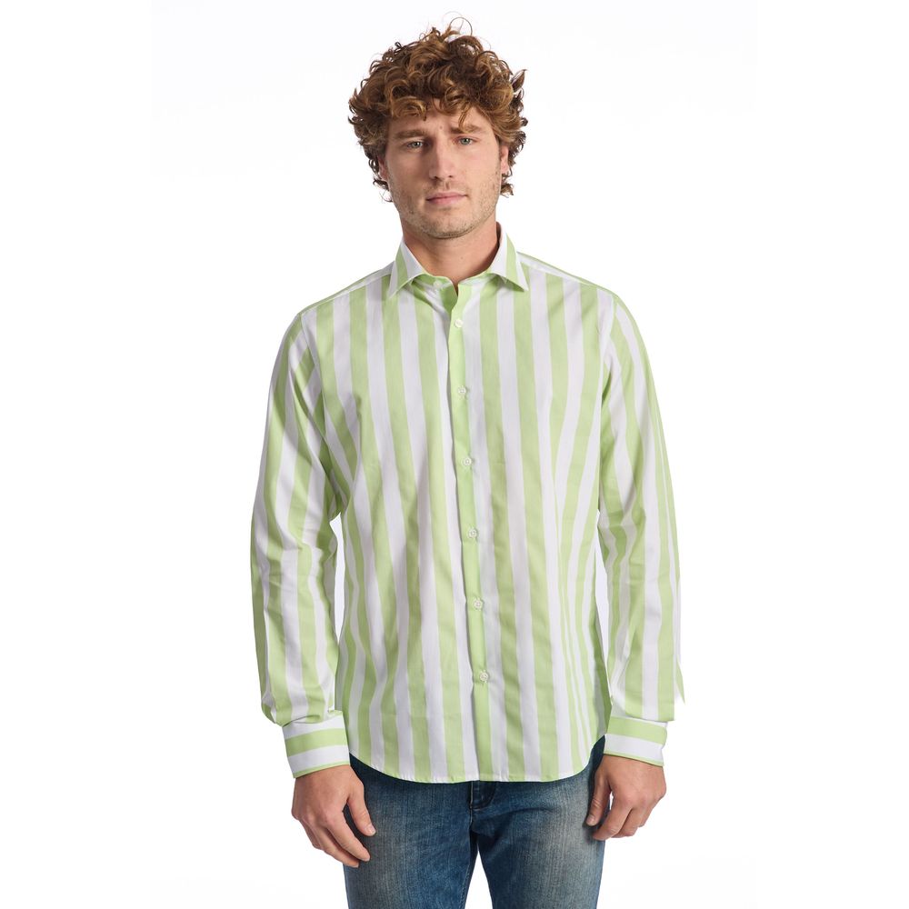 Camicia in cotone verde