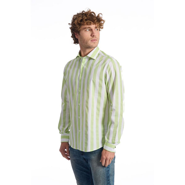 Camicia in cotone verde