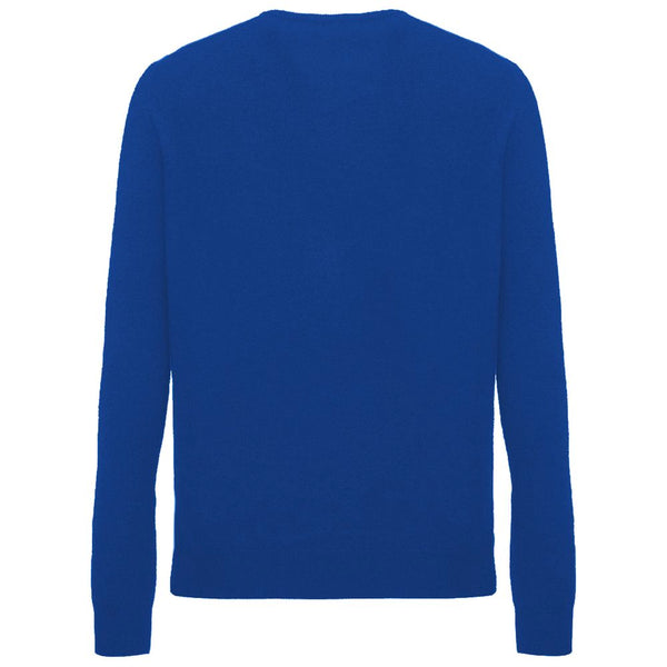 Maglione blu in cashmere