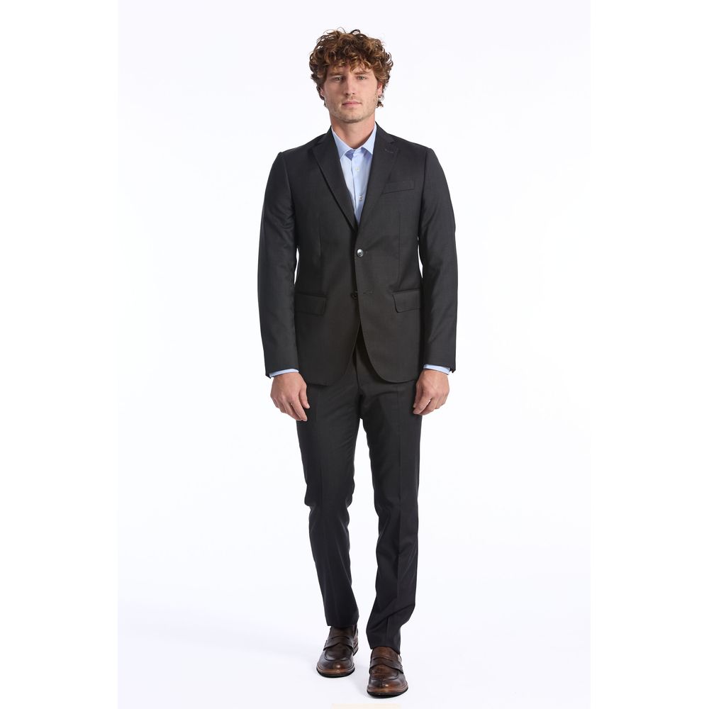 Gray Wool Men Suit