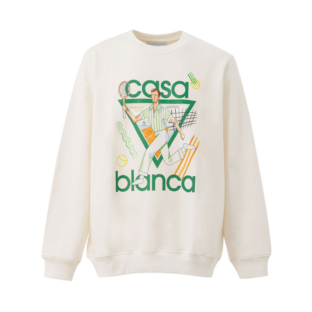 Maglione in cotone bianco