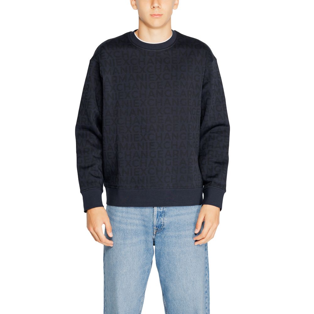 Maglione di cotone blu