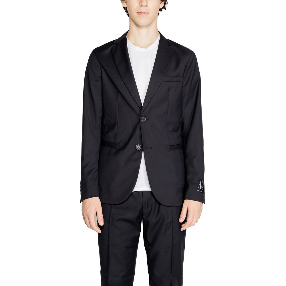 Black Polyester Blazer