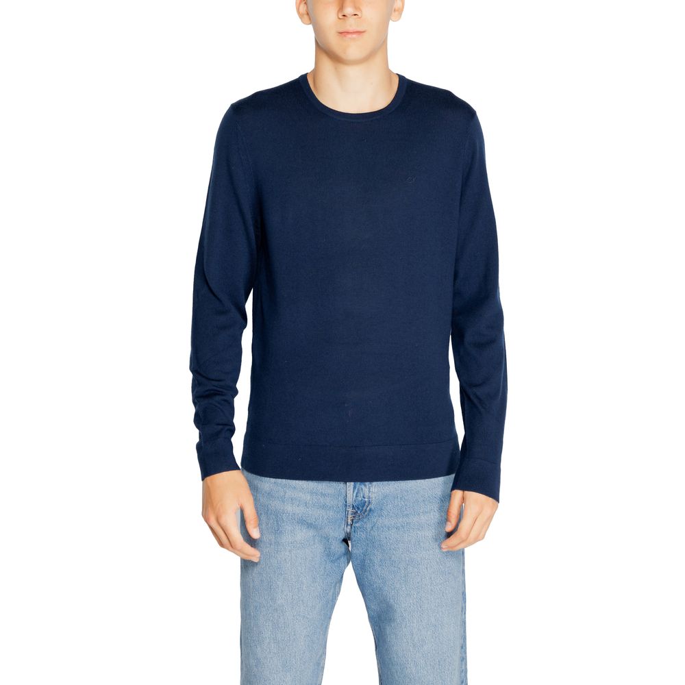 Blue Wool Wool T-Shirt