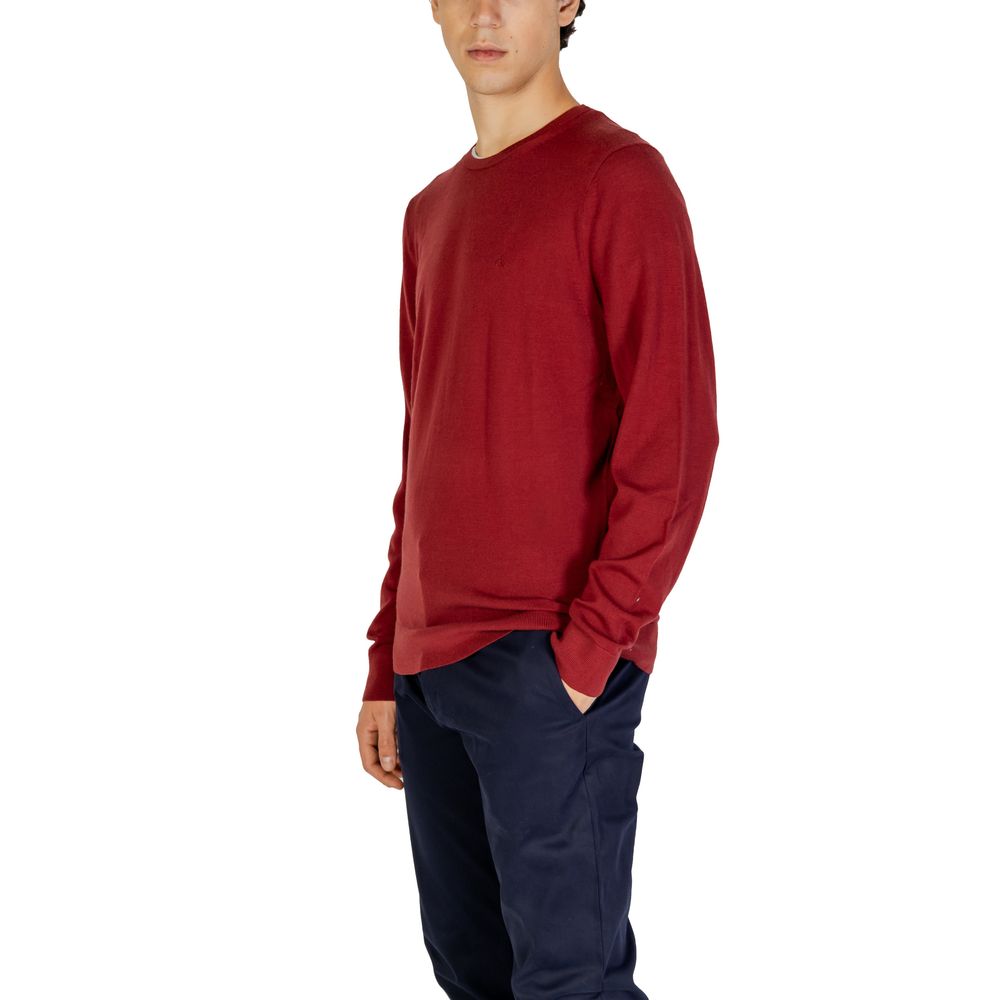 Calvin Klein Bordeaux Recycled Wool Sweatshirt