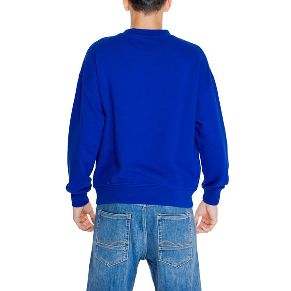 Maglione di cotone blu