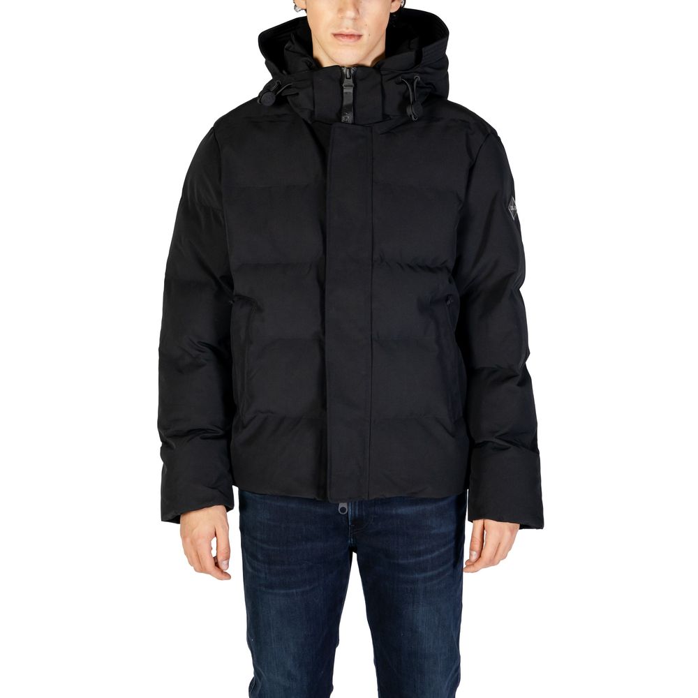 Replay Black Polyamide Coat