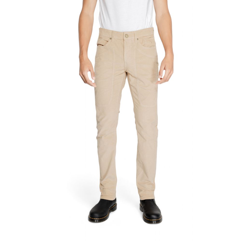 Jeans e pantaloni in cotone beige