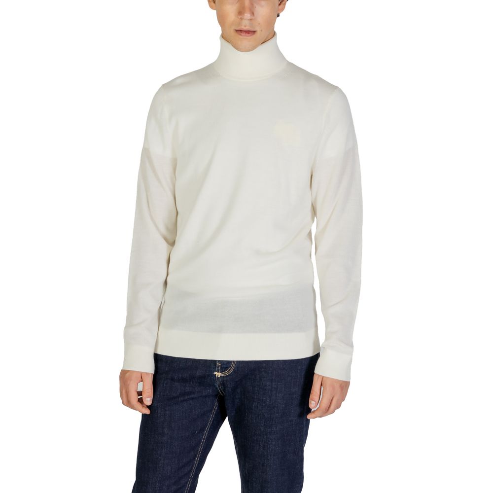 Calvin Klein Jeans Cream Wool Turtleneck