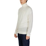Calvin Klein Jeans Cream Wool Turtleneck