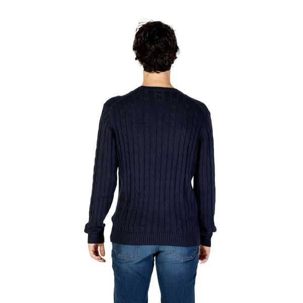 Maglione di cotone blu