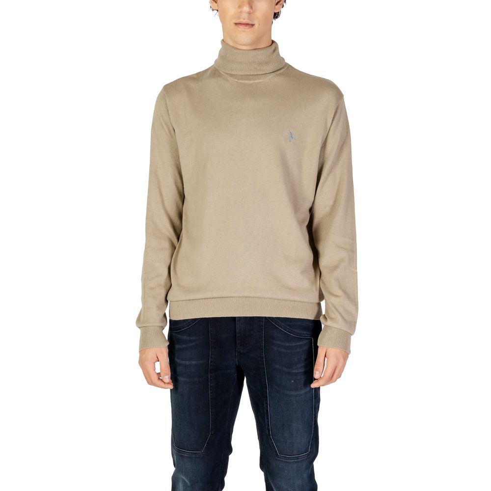 Maglione di cotone beige