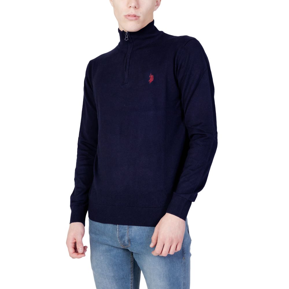 Maglione di cotone blu