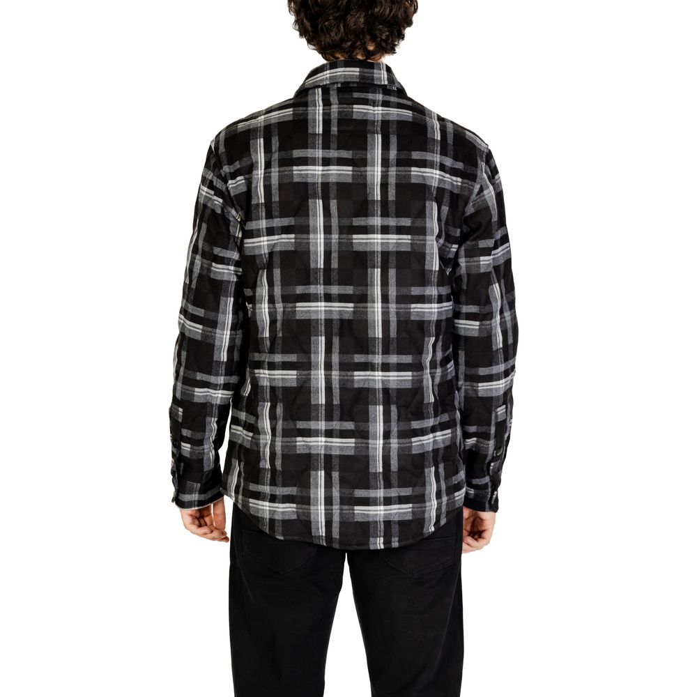 Gianni Lupo Black Polyester Coat