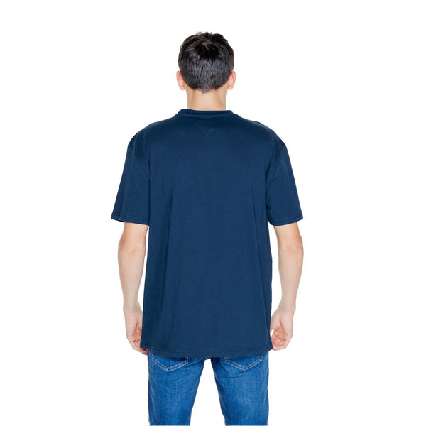 Blue Cotton Cotton T-Shirt