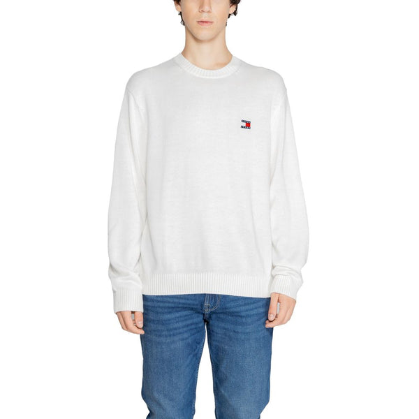 White Polyester Polyester Sweater