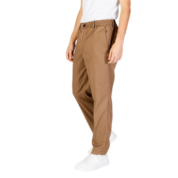 Jeans e pantaloni in poliestere beige