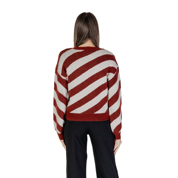 Bordeaux Polyester Polyester Sweater