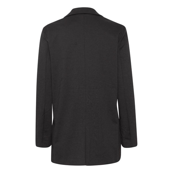 Black Polyester Polyester Suits & Blazer