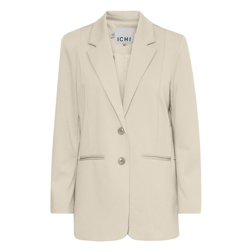 Beige Polyester Polyester Suits & Blazer