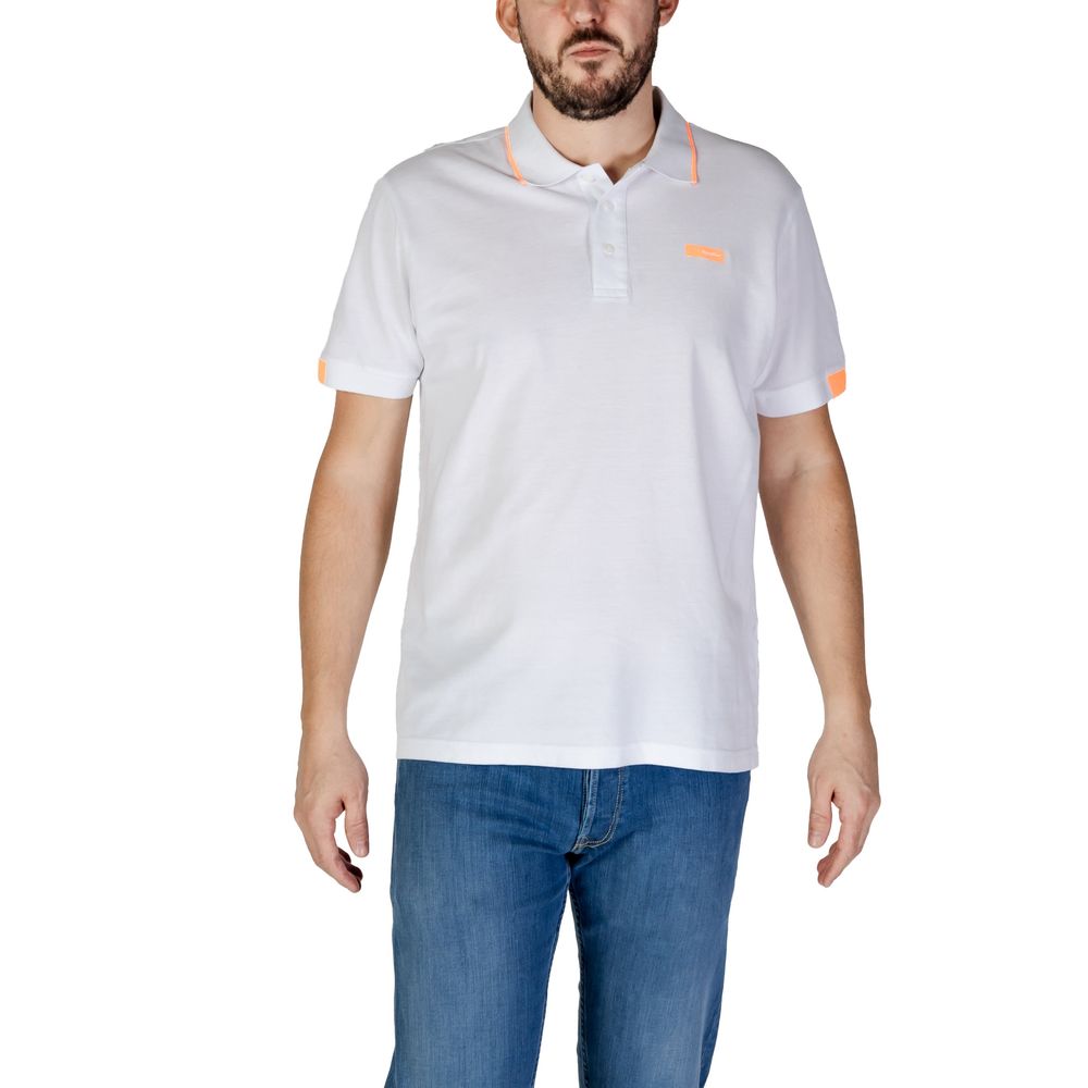 White Cotton Polo Shirt