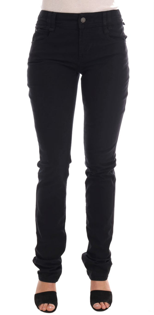 Chic Black Regular Fit Denim Jeans