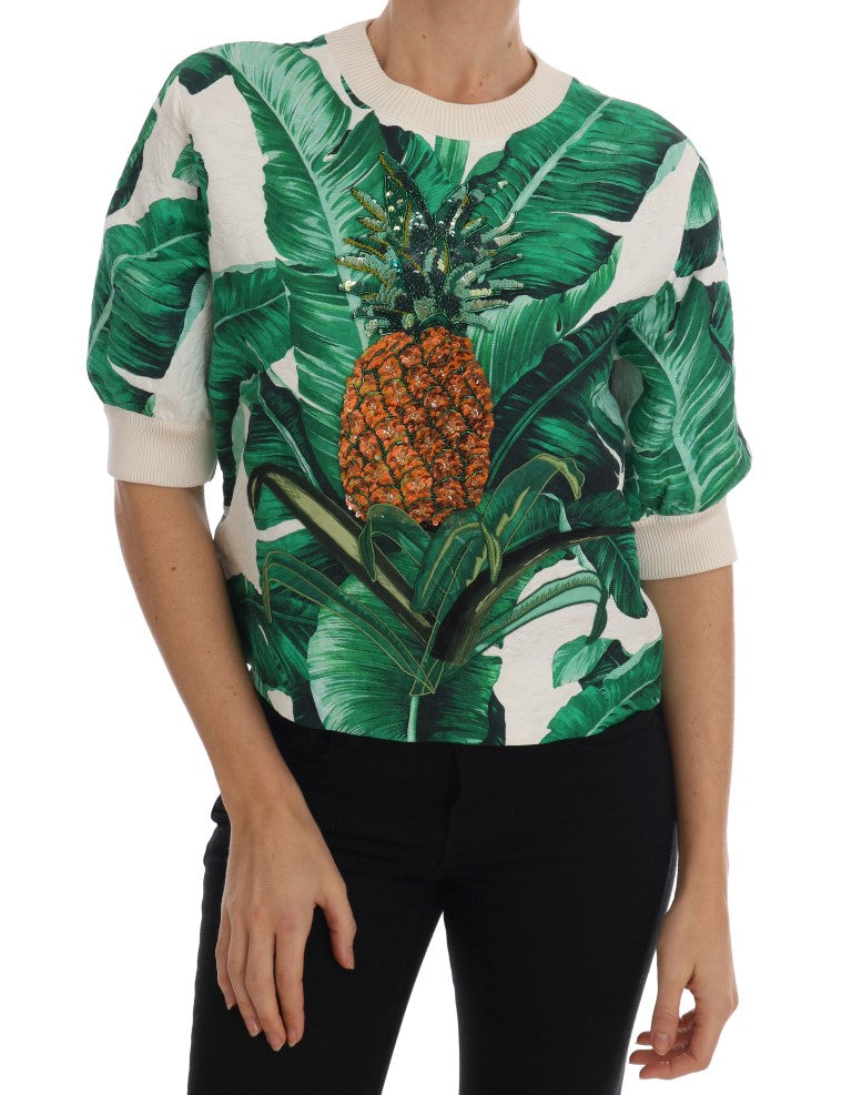 Maglione tropicale con paillettes - Edizione Lush Greenery