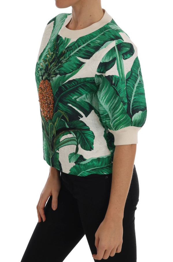 Maglione tropicale con paillettes - Edizione Lush Greenery