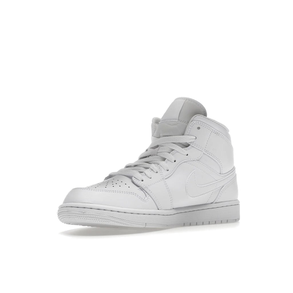 Jordan 1 Mid Triple White