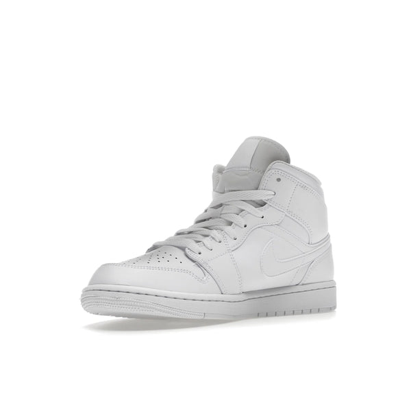 Jordan 1 Mid Triple White