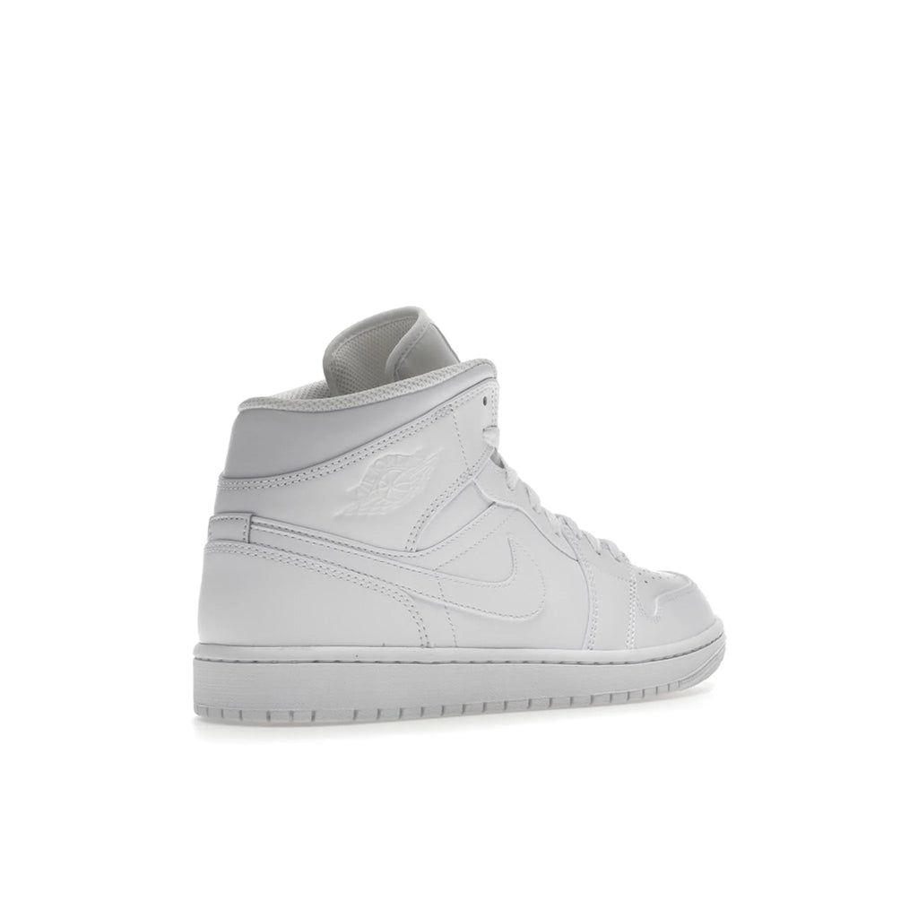 Jordan 1 Mid Triple White