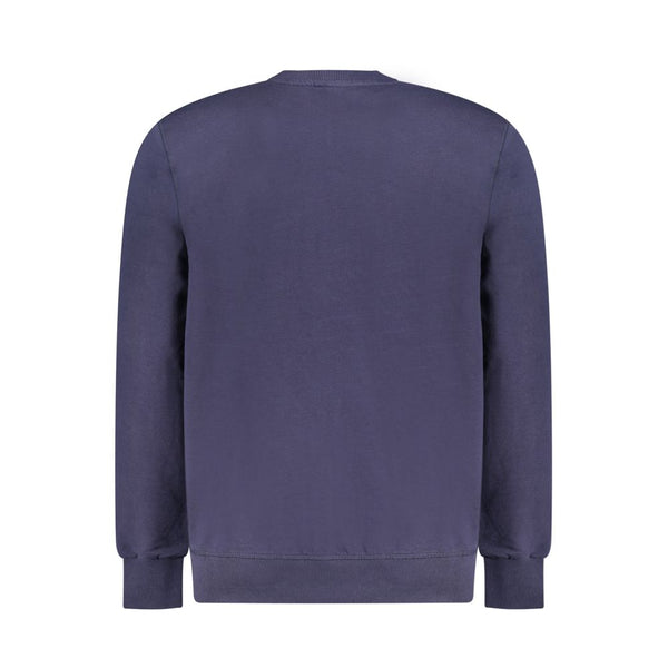 Maglione da uomo in cotone blu