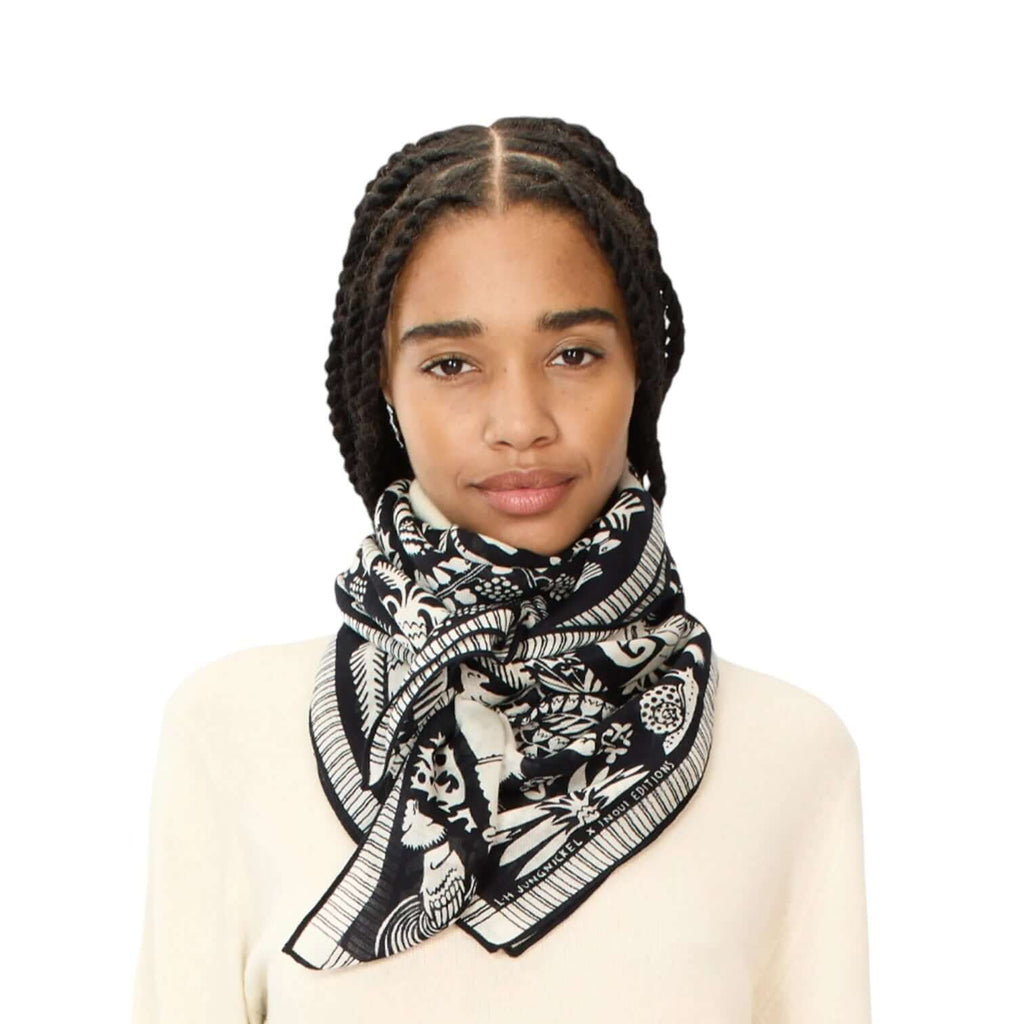 Foulard Quadrato Ludwig Nero