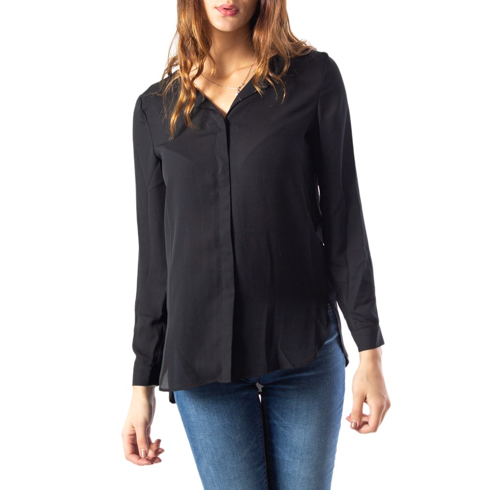 Maglione in poliestere nero