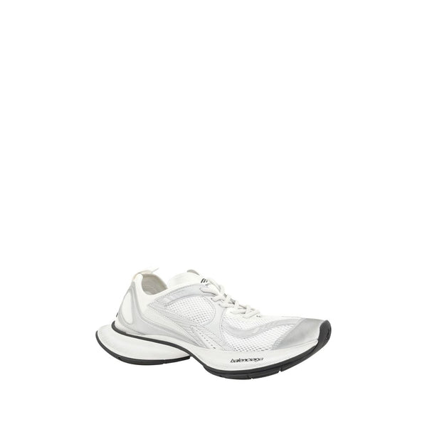 Balenciaga White Polyurethane Athletic Sneakers