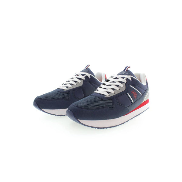 Sneaker uomo in poliestere blu