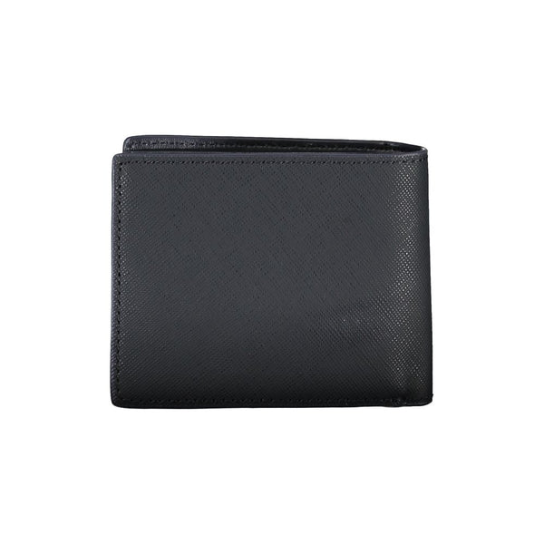 Blue Leather Men Wallet