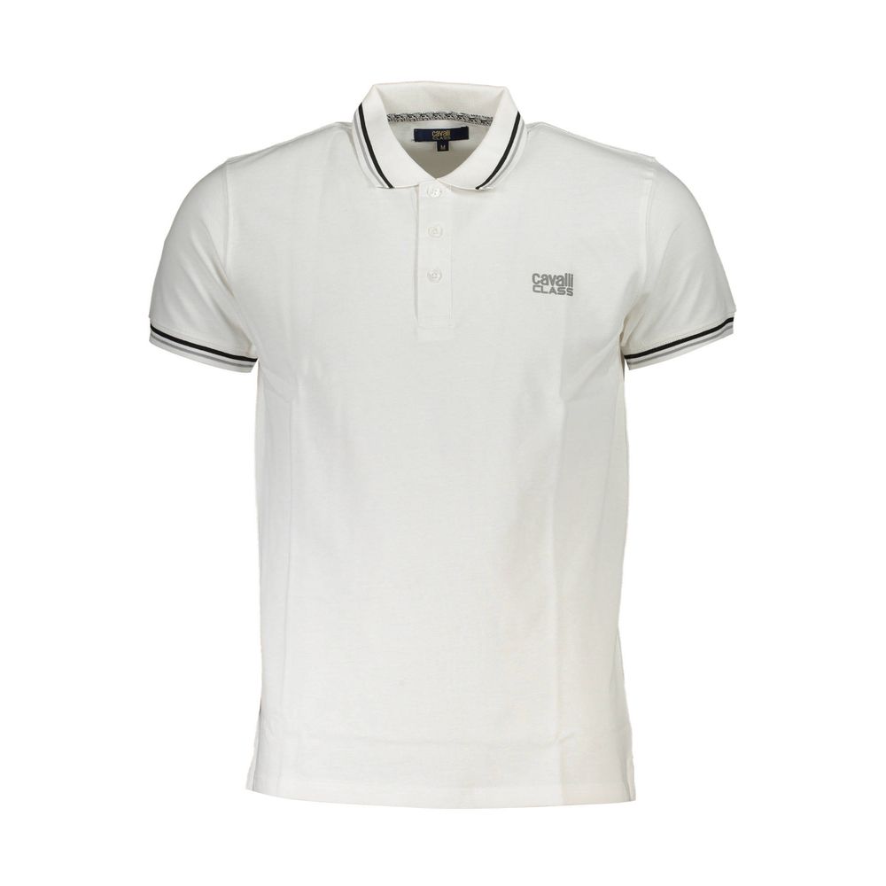 Polo in cotone bianco