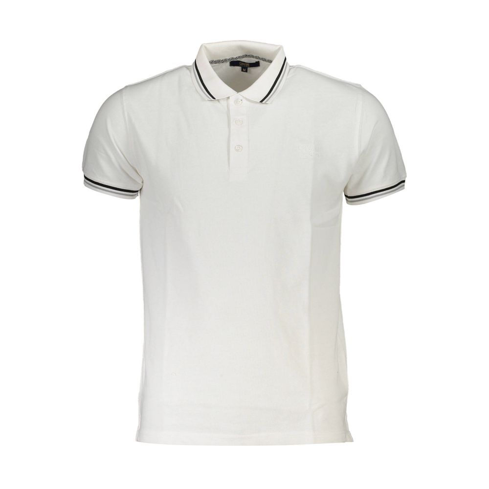 Polo in cotone bianco