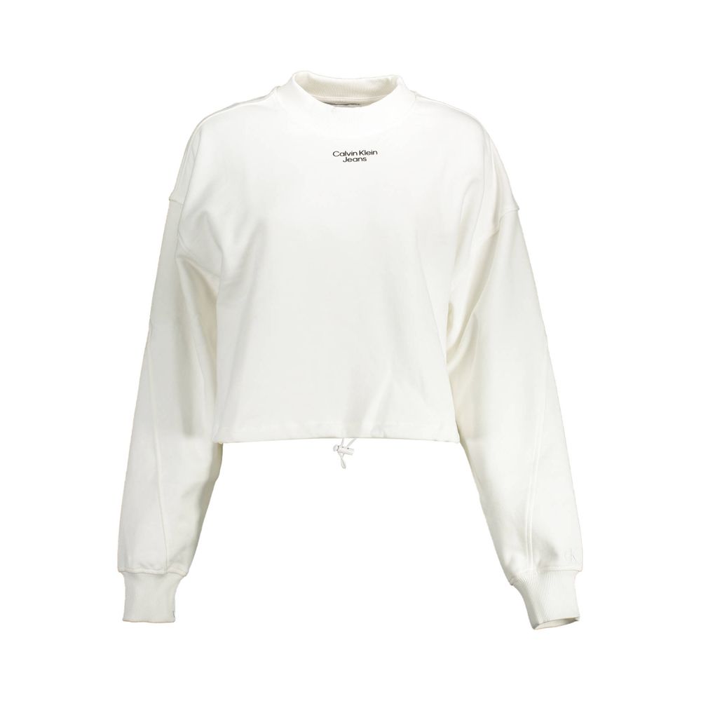 White Cotton Women Sweater