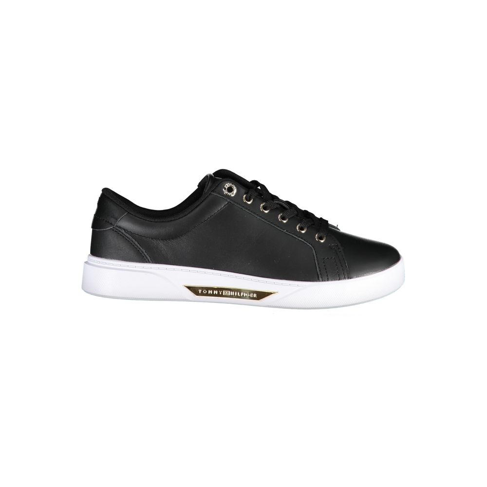 Sneaker donna in pelle nera