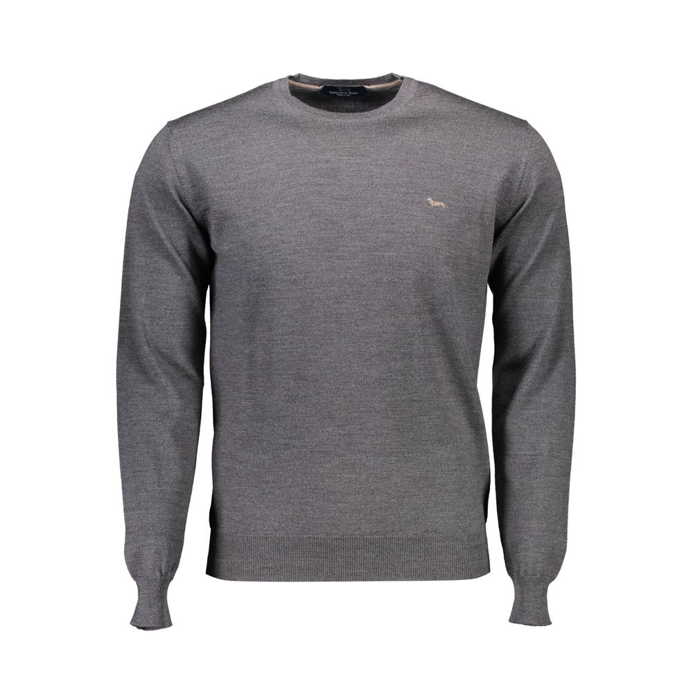 Gray Wool Men Sweater