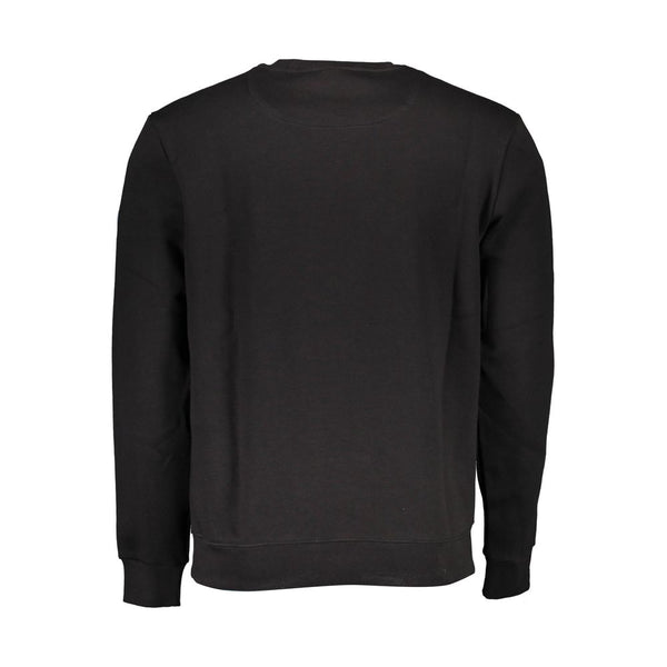 Black Cotton Men Sweater