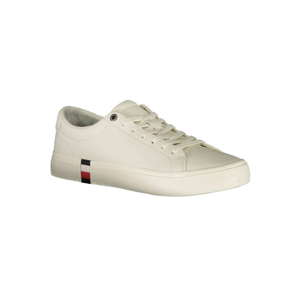 Sneaker uomo in pelle bianca