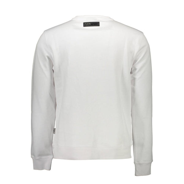 Maglione da uomo in cotone bianco