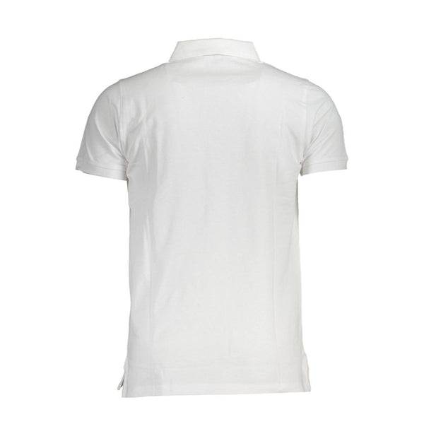 Polo in cotone bianco